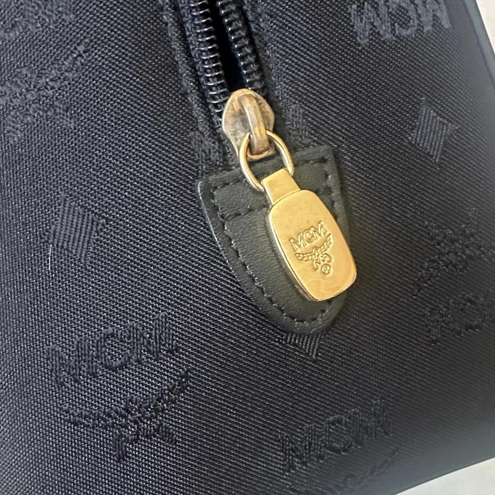 MCM Black Satchel Boston Bag - Picture 12 of 13